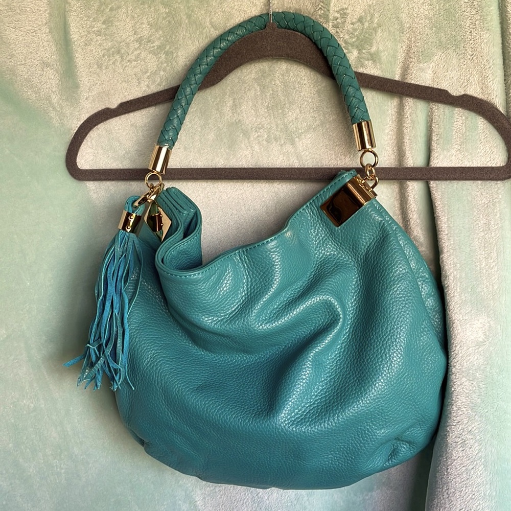 Halogen leather purse